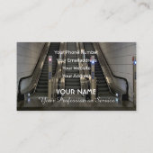 Elegant visitekaartje voor roltrappen (Achterkant)