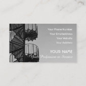 Elegant visitekaartje voor roltrappen (Achterkant)