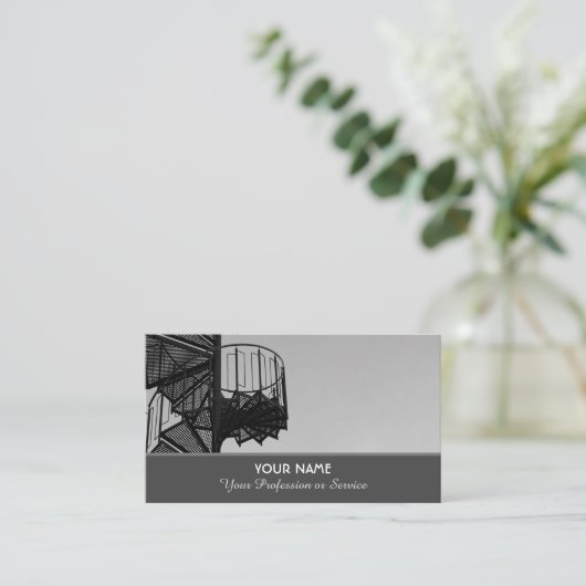 Elegant visitekaartje voor roltrappen (Staand voorkant)