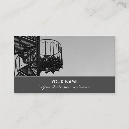 Elegant visitekaartje voor roltrappen (Voorkant)