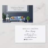 elegant visitekaartje voor staging thuis (Voorkant / Achterkant)