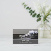 Elegant visitekaartje voor tandheelkundige experts (Staand voorkant)