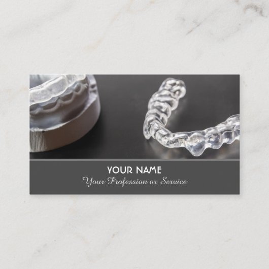 Elegant visitekaartje voor tandheelkundige experts (Voorkant)