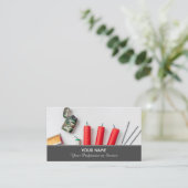 Elegant visitekaartje voor vuurwerk (Staand voorkant)