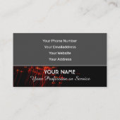 Elegant visitekaartje voor vuurwerk (Achterkant)