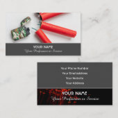 Elegant visitekaartje voor vuurwerk (Voorkant / Achterkant)