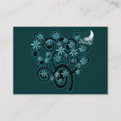 Elegant Visitekaartje voor wervelkolom - met maan (Achterkant)