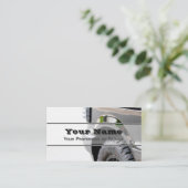 Elegant visitekaartje voor wiel- en banddeskundige (Staand voorkant)