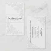 Elegant Visitekaartje Wit en Grijs (Voorkant / Achterkant)