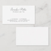 Elegant Visitekaartjes Handgeschreven Naam Sjabloo (Voorkant / Achterkant)