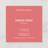 Elegant Visitekaartjes Monogram Trend Colors (Achterkant)