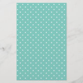 Elegant Vista Cyan Blue Polka Dot Pattern (Voorkant)