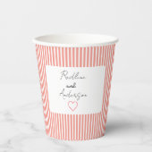 Elegant Viviid Wedding Paper cup Papieren Bekers (Voorkant)
