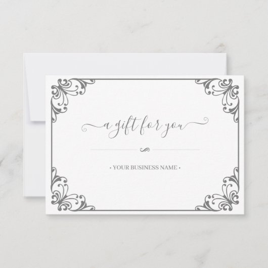 Elegant Vlaams Lijst Gepersonaliseerd Cadeaubon (Voorkant)