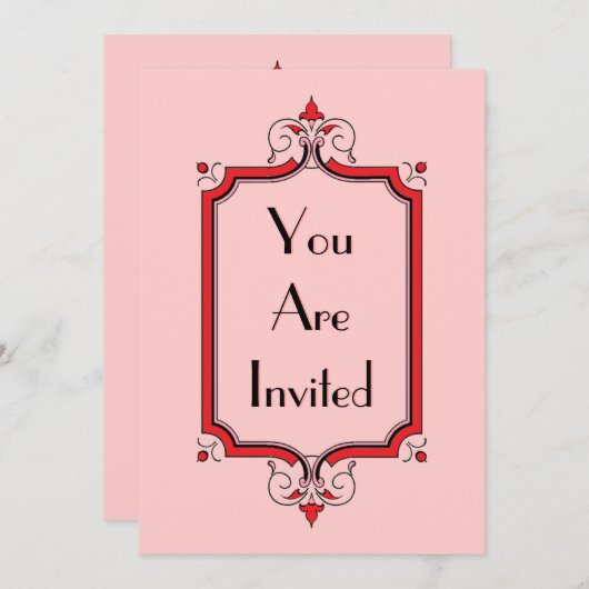 Elegant Vlaams Lijst Kaart (Voorkant / Achterkant)