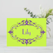 Elegant Vlaams Lijst Kaart (Staand voorkant)