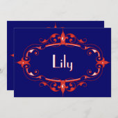 Elegant Vlaams Lijst Kaart (Voorkant / Achterkant)