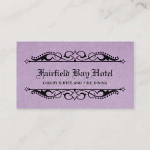 Elegant Vlaams Visitekaartje, Lila Visitekaartje