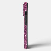 Elegant Vliegtuig Roze Zilver Glitter monogram Case-Mate iPhone Case (Achterkant / Links)