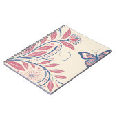 Elegant  vlinder & bloemig Notitieboek (Linkerzijde)