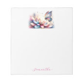 Elegant vlinder Notitieblok (Voorkant)