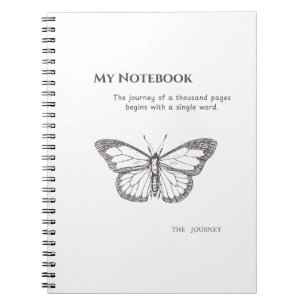 Elegant Vlinder Notitieboek voor Dagelijkse Inspir