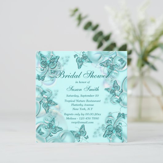 Elegant vlinder | Personaliseren Kaart (Staand voorkant)