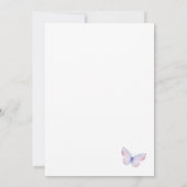 Elegant vlinder Vrijgezellenfeest Kaart (Achterkant)