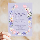 Elegant vlinder Vrijgezellenfeest Kaart