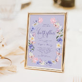 Elegant vlinder Vrijgezellenfeest Kaart