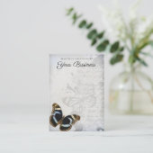 Elegant  vlinderjuwelen die een beeldscherm verdie visitekaartje (Staand voorkant)