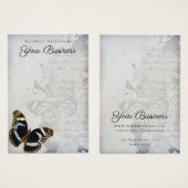 Elegant  vlinderjuwelen-kaart visitekaartje (Voorkant /achterkant)