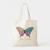 Elegant Vlinderontwerp Tote Bag (Achterkant)
