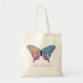 Elegant Vlinderontwerp Tote Bag (Voorkant)