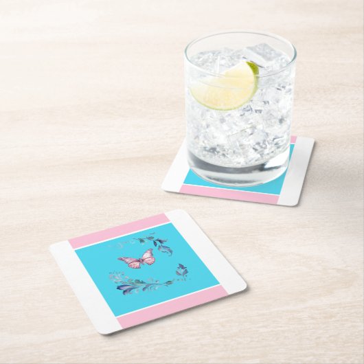Elegant vlinderpapier Onderzetter (Insitu)