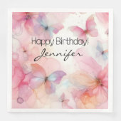 Elegant vlinderpapier servet (Voorkant)