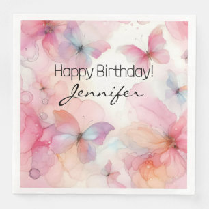 Elegant vlinderpapier servet