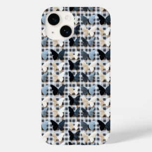 Elegant vlinderrasterpatroon Case-Mate iPhone 14 hoesje