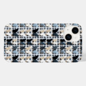 Elegant vlinderrasterpatroon Case-Mate iPhone case (Achterkant (horizontaal))