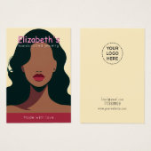 Elegant voeg uw logo Earring Display kaart toe (Voorkant /achterkant)