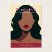 Elegant voeg uw logo Earring Display kaart toe (Voorkant)