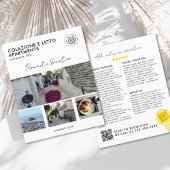 Elegant Voeg uw Logo Photo Grid QR Code Promo Flyer