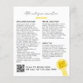 Elegant Voeg uw Logo Photo Grid QR Code Promo Flyer (Achterkant)