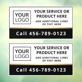 Elegant voegt de zwarte en witte bedrijfsdienst va raamsticker (Vel 3)