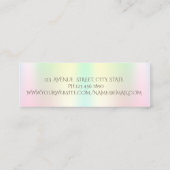 Elegant voegt uw Logo holografisch toe Mini Visitekaartje (Achterkant)