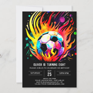 Elegant Voetbal Kinder Online Verjaardag Kaart