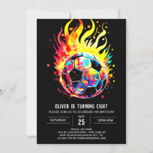 Elegant Voetbal Kinderen Online Verjaardag Kaart