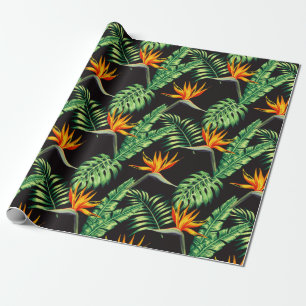Elegant vogel van het Paradise tropische regenwoud Cadeaupapier
