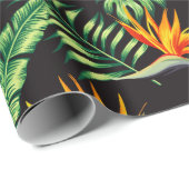 Elegant vogel van het Paradise tropische regenwoud Cadeaupapier (Rol Hoek)