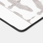 Elegant Vogelpatroon Professioneel Bureaumat (Hoek)